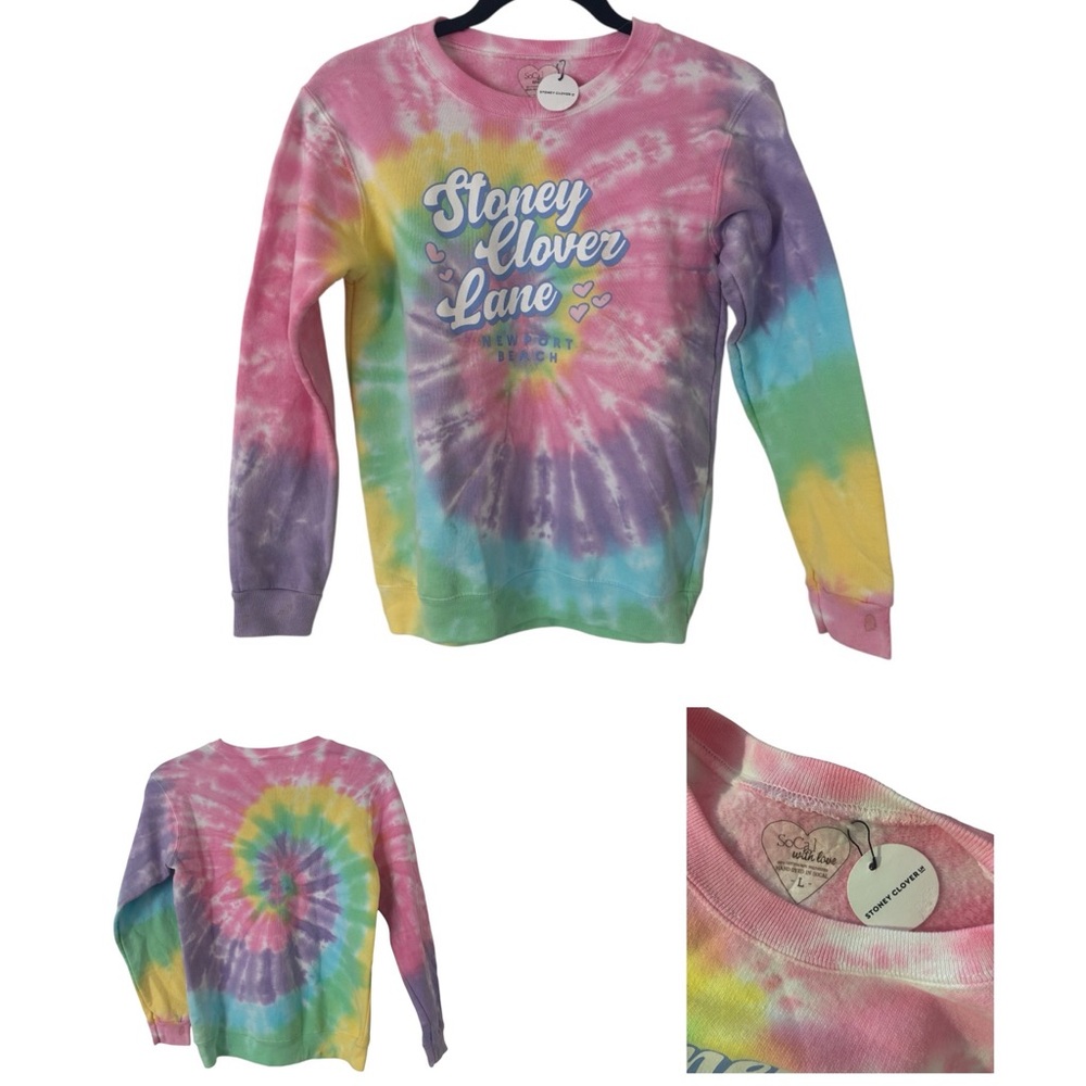 Stoney Clover Lane Newport Beach Tie Dye Sweatshirt